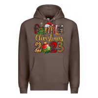 Coffee family christmas 2023 Premium Hoodie - MaliasSmallBusiness