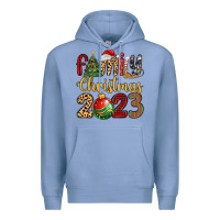 Colony Blue family christmas 2023 Premium Hoodie - MaliasSmallBusiness