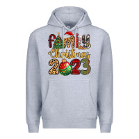 Heather Grey family christmas 2023 Premium Hoodie - MaliasSmallBusiness