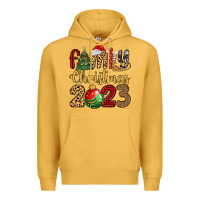 Mustard family christmas 2023 Premium Hoodie - MaliasSmallBusiness