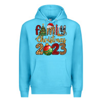 Ocean Blue family christmas 2023 Premium Hoodie - MaliasSmallBusiness