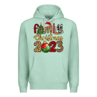 Seafoam family christmas 2023 Premium Hoodie - MaliasSmallBusiness