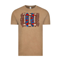Vintage Coffee football brushstroke Vintage Tee - Zillion Design Studio