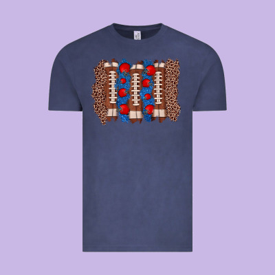 Football Brushstroke Vintage Tee Designed By Zillion Design Studio