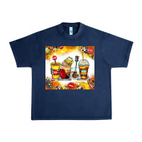 Navy bus driver coffee cups Urban Heavy Tee - Zillion Design Studio