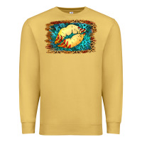 Antique Gold Softball Lips Premium Sweatshirt - Jasminsmagicworld