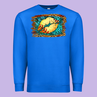 Softball Lips Premium Sweatshirt Designed By Jasminsmagicworld