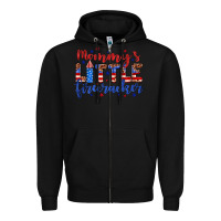 Black mommy’s little firecracker Zipper Hoodie - JahusDesignShop