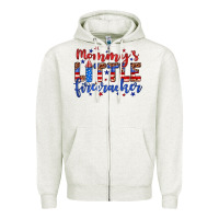 Oatmeal Heather mommy’s little firecracker Zipper Hoodie - JahusDesignShop