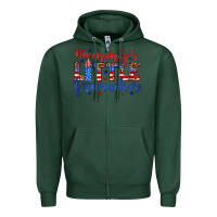 Sports Green mommy’s little firecracker Zipper Hoodie - JahusDesignShop