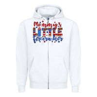 White mommy’s little firecracker Zipper Hoodie - JahusDesignShop