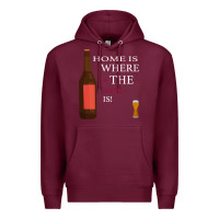 Burgundy HOME IS WHERE THE WINE IS Premium Hoodie - Bettercallsaul