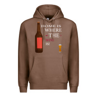 Chestnut HOME IS WHERE THE WINE IS Premium Hoodie - Bettercallsaul