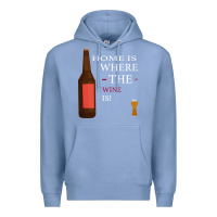 Colony Blue HOME IS WHERE THE WINE IS Premium Hoodie - Bettercallsaul