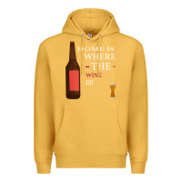 Mustard HOME IS WHERE THE WINE IS Premium Hoodie - Bettercallsaul
