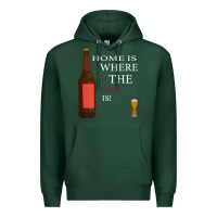 Sports Green HOME IS WHERE THE WINE IS Premium Hoodie - Bettercallsaul