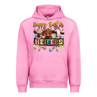 Fuchsia Pink happy easter heifers Urban Hoodie - Artiststas