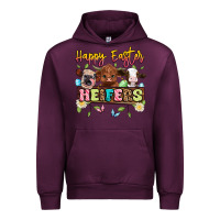 Mauve Wine happy easter heifers Urban Hoodie - Artiststas