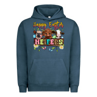 Pigment Midnight Navy happy easter heifers Urban Hoodie - Artiststas