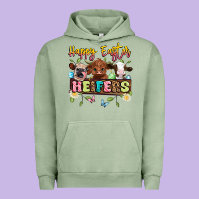 Happy Easter Heifers Urban Hoodie Designed By Artiststas