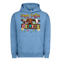 Pigment Pebble Blue happy easter heifers Urban Hoodie - Artiststas