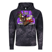 Cloud Black Mardi Gras Truck With Farm Animals Vintage Hoodie - RanaPortraitStore