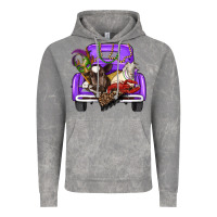 Cloud Rock Mardi Gras Truck With Farm Animals Vintage Hoodie - RanaPortraitStore