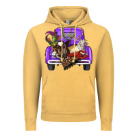 Vintage Mustard Mardi Gras Truck With Farm Animals Vintage Hoodie - RanaPortraitStore