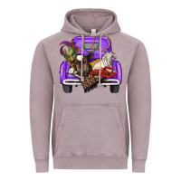 Vintage Zinc Mardi Gras Truck With Farm Animals Vintage Hoodie - RanaPortraitStore