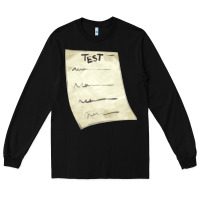 Black test sheet fa element Long Sleeve Tee - FaDigitalArtStudio