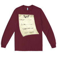 Burgundy test sheet fa element Long Sleeve Tee - FaDigitalArtStudio