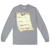 Heather Grey test sheet fa element Long Sleeve Tee - FaDigitalArtStudio