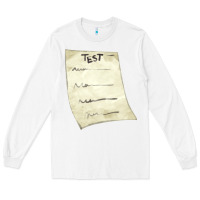White test sheet fa element Long Sleeve Tee - FaDigitalArtStudio