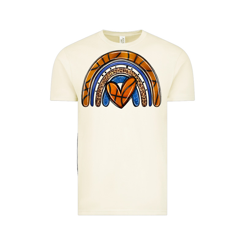 Basketball Rainbow Vintage Tee by Zillion Design Studio | Teevron