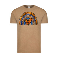 Vintage Coffee basketball rainbow Vintage Tee - Zillion Design Studio