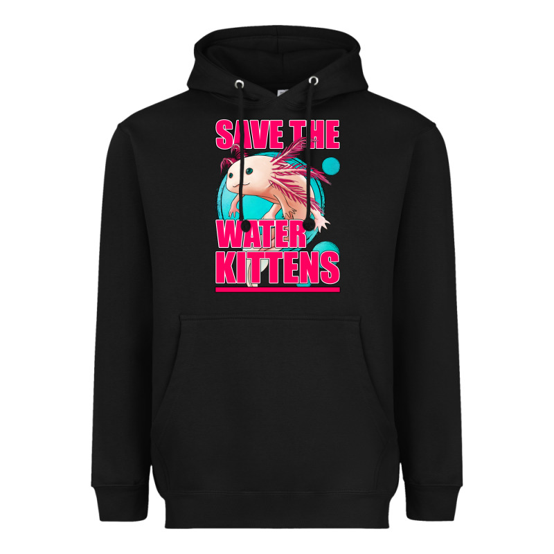 Save The Water Kittens Axolotl Heavyweight Hoodie by Jasminsmagicworld | Teevron