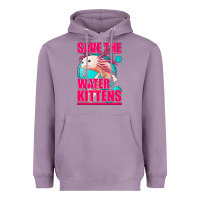 Lavender save the water kittens axolotl Heavyweight Hoodie - Jasminsmagicworld