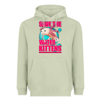 Matcha save the water kittens axolotl Heavyweight Hoodie - Jasminsmagicworld