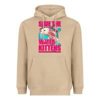 Mushroom save the water kittens axolotl Heavyweight Hoodie - Jasminsmagicworld
