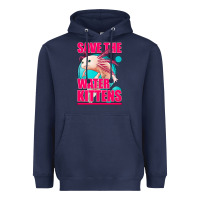 Navy save the water kittens axolotl Heavyweight Hoodie - Jasminsmagicworld