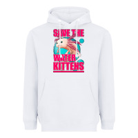 White save the water kittens axolotl Heavyweight Hoodie - Jasminsmagicworld