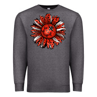 Charcoal Heather Ladybug Sunflower Premium Sweatshirt - Jasminsmagicworld