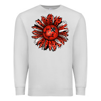Dove Grey Ladybug Sunflower Premium Sweatshirt - Jasminsmagicworld