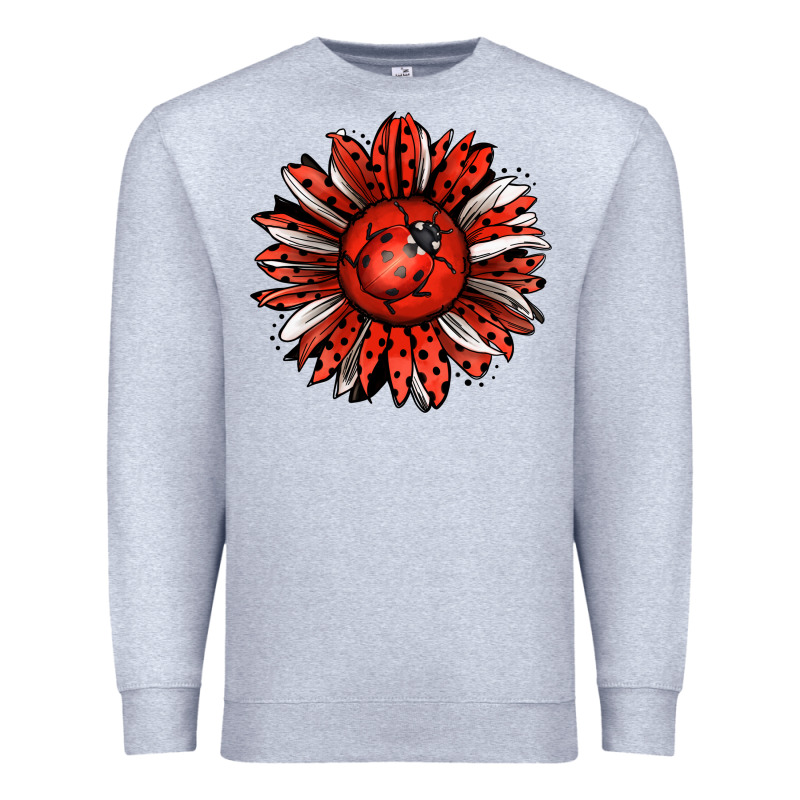Ladybug Sunflower Premium Sweatshirt by Jasminsmagicworld | Teevron
