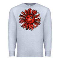 Heather Grey Ladybug Sunflower Premium Sweatshirt - Jasminsmagicworld
