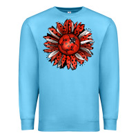 Ocean Blue Ladybug Sunflower Premium Sweatshirt - Jasminsmagicworld