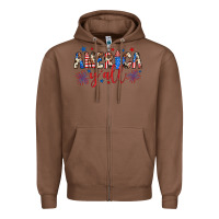 Chestnut american y'all Zipper Hoodie - JahusDesignShop