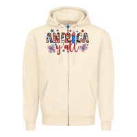 Sandshell american y'all Zipper Hoodie - JahusDesignShop