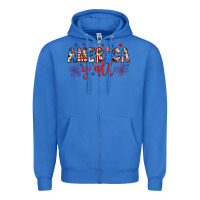True Royal american y'all Zipper Hoodie - JahusDesignShop