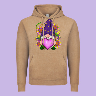 Vintage Hoodie Mardi Gras gnome